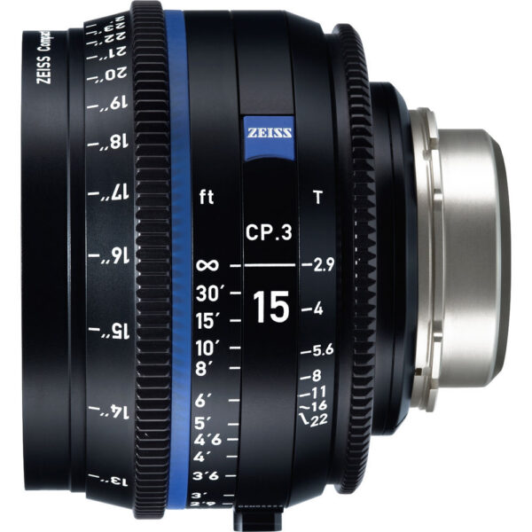 ZEISS CP.3 15mm T2.9 Compact Prime Lens (PL Mount, Feet) view 2