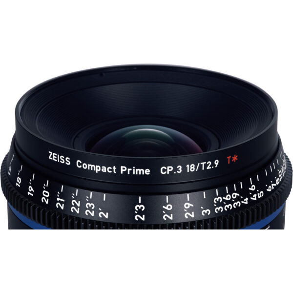 ZEISS CP.3 18mm T2.9 Compact Prime Lens (Canon EF Mount, Feet) view 5