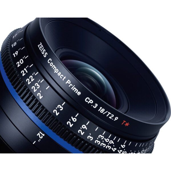ZEISS CP.3 18mm T2.9 Compact Prime Lens (PL Mount, Feet) view 6
