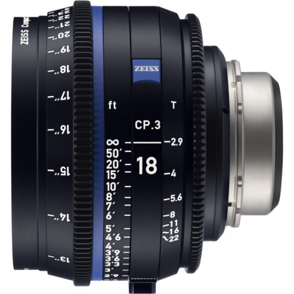 ZEISS CP.3 18mm T2.9 Compact Prime Lens (Sony E Mount, Feet) view 2