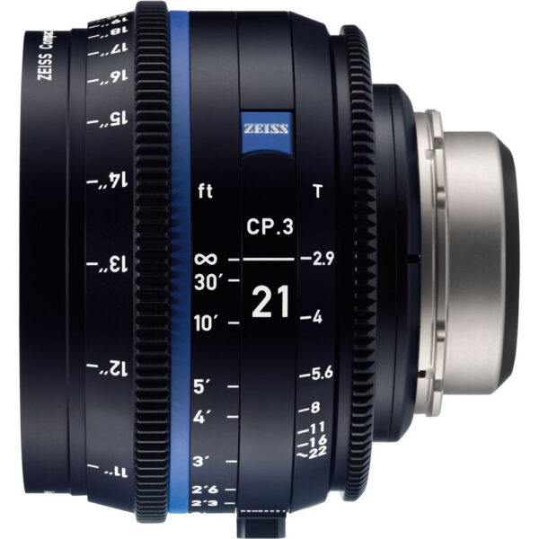 ZEISS CP.3 21mm T2.9 Compact Prime Lens (PL Mount, Feet) view 2