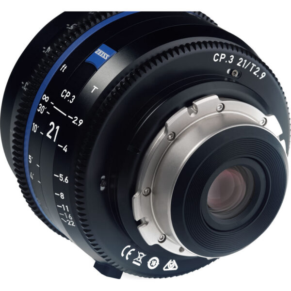 ZEISS CP.3 21mm T2.9 Compact Prime Lens (Sony E Mount, Feet) view 3