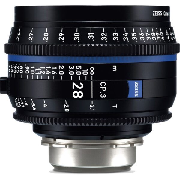ZEISS CP.3 28mm T2.1 Compact Prime Lens (Canon EF Mount, Feet)