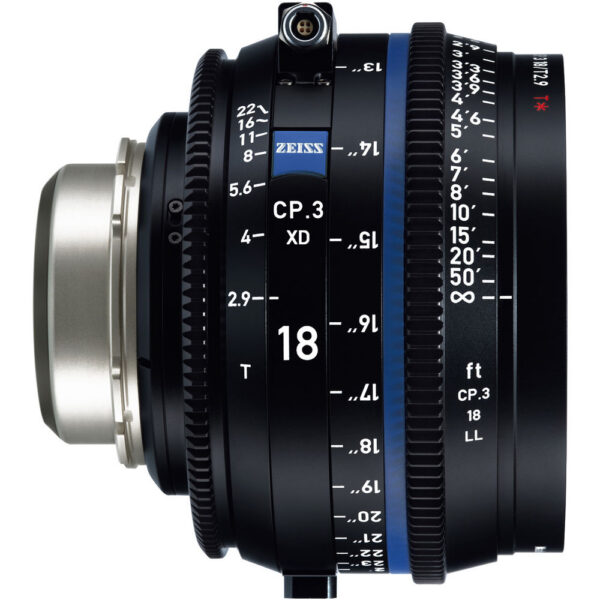 ZEISS CP.3 XD 18mm T2.9 Compact Prime Lens (PL Mount, Feet) view 2