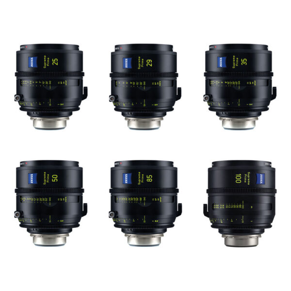 ZEISS Supreme Prime 6 Lens Kit of 25, 29, 35, 50, 85, 100mm (Feet, PL Mount) view 7