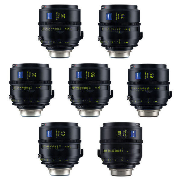 ZEISS Supreme Prime 7 Lens Kit of 25, 29, 35, 50, 65, 85, 100mm (Feet, PL Mount) view 8