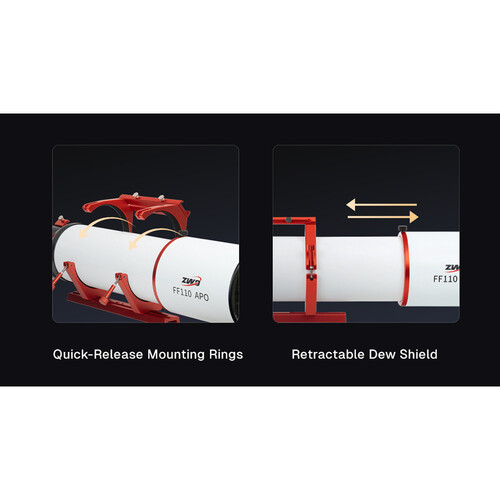 ZWO FF110 APO Refractor Telescope view 7