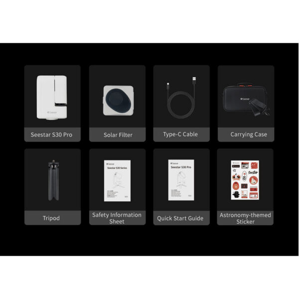 ZWO Seestar S30 Pro All-in-One Smart Telescope (White) view 6